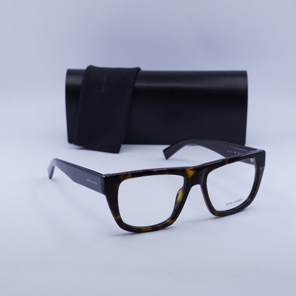 Final Price! Saint Laurent SL714 002 Havana Eyeglasses 54mm - Picture 1 of 11